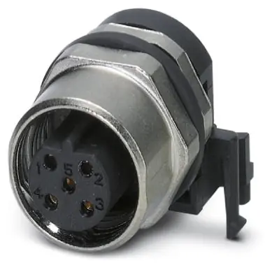Günstig Einbaubuchse, M12, 5-polig, Lötstifte, SPEEDCON-Verriegelung, gerade, 1436576