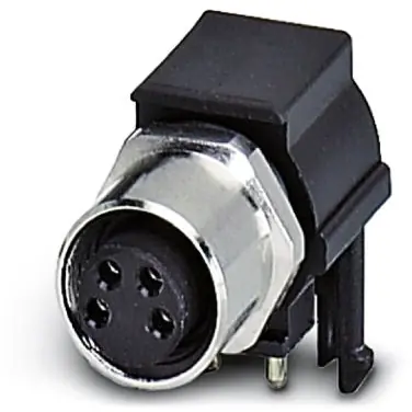 Einbaubuchse, M8, 4-polig, Lötstifte, Schraubverriegelung, gerade, 1526169 Bestseller