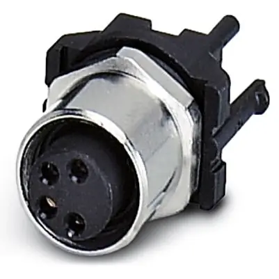 Einbaubuchse, M8, 4-polig, Lötstifte, Schraubverriegelung, gerade, 1524789 Ausverkauf