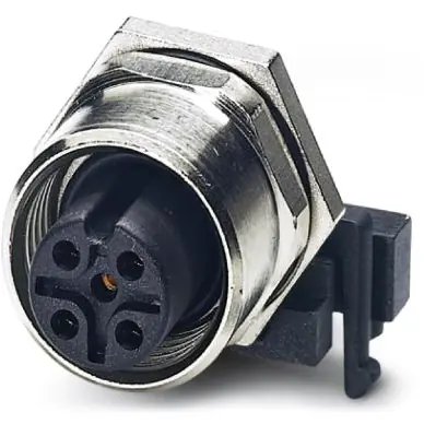 Letzte Chance Einbaubuchse, M12, 5-polig, Lötstifte, Schraubverriegelung, gerade, 1440067