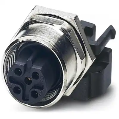 Einbaubuchse, M12, 5-polig, Lötstifte, Schraubverriegelung, gerade, 1515934 Bestpreis