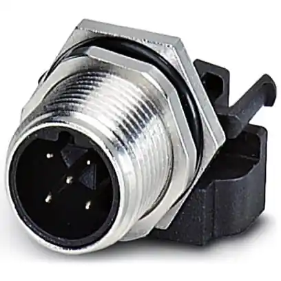 Günstig Stecker, M12, 5-polig, Lötstifte, Schraubverriegelung, gerade, 1437203