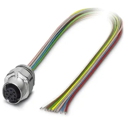 Einbaubuchse, M12, 8-polig, Litzenanschluss, SPEEDCON-Verriegelung, gerade, 1446391 Gratis Versand