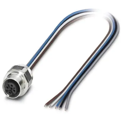 Einbaubuchse, M12, 5-polig, Litzenanschluss, gerade, 1554652 Beliebt