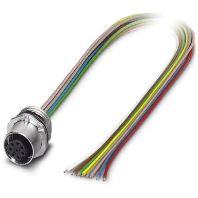 Schnäppchen Einbaubuchse, M12, 8-polig, Litzenanschluss, SPEEDCON-Verriegelung, gerade, 1523476