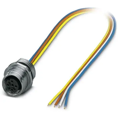 Einbaubuchse, M12, 4-polig, Push-Pull, gerade, 1027686 Abverkauf