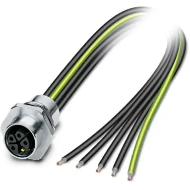 Finale Aktion Einbaubuchse, M12, 5-polig, Litzenanschluss, gerade, 1425636