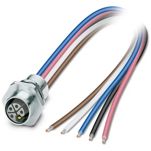 Direkt Vom Hersteller Einbaubuchse, M12, 5-polig, Litzenanschluss, gerade, 1425628