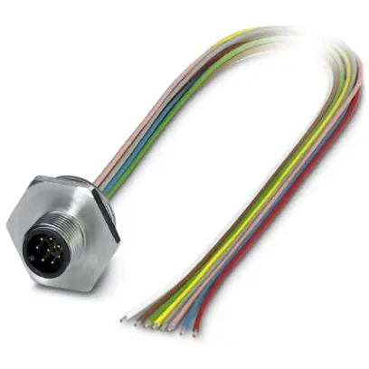 Garantierte Lieferung Einbaustecker, M12, 8-polig, Litzenanschluss, gerade, 1452107