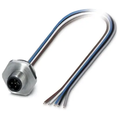 Einbaustecker, M12, 5-polig, Litzenanschluss, gerade, 1452084 Nur Für Kurze Zeit