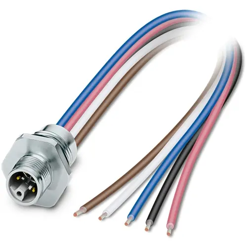Einbaustecker, M12, 5-polig, Litzenanschluss, gerade, 1425582 Sonderangebot