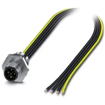 Einbaustecker, M12, 4-polig, Litzenanschluss, gerade, 1411607 Jetzt Bestellen