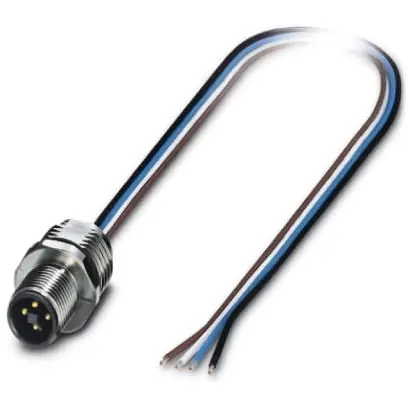 Sale Einbaustecker, M12, 4-polig, Litzenanschluss, gerade, 1424140