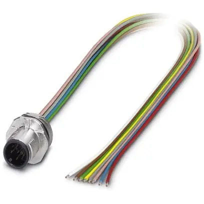 Einbaustecker, M12, 8-polig, Litzenanschluss, SPEEDCON-Verriegelung, gerade, 1070948 Ausverkauf