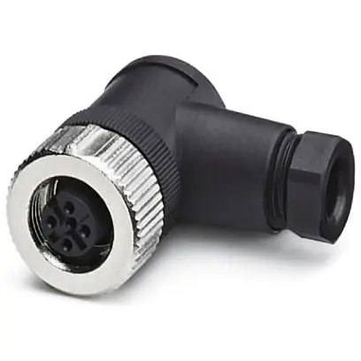 Rabatt Kupplung, M12, 5-polig, Schraubanschluss, SPEEDCON-Verriegelung, abgewinkelt, 1543061