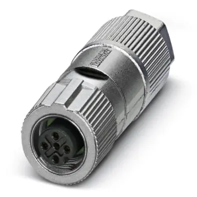 Kupplung, M12, 2-polig, Schneidklemmanschluss, Schraubverriegelung, gerade, 1413934 Heißes Angebot