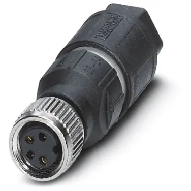 Kupplung, M8, 4-polig, Schneidklemmanschluss, Schraubverriegelung, gerade, 1441053 Bestseller