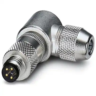 Stecker, M8, 4-polig, Lötanschluss, Schraubverriegelung, abgewinkelt, 1436466 Jetzt Kaufen