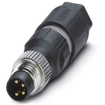 Versand Am Gleichen Tag Stecker, M8, 4-polig, Schneidklemmanschluss, Schraubverriegelung, gerade, 1441037