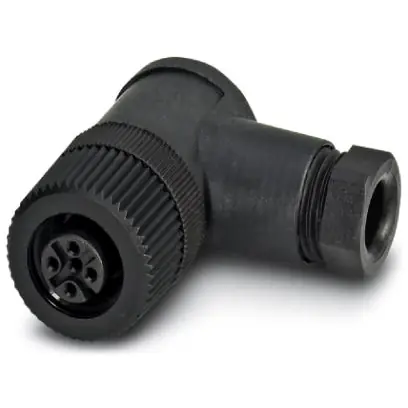 Kupplung, M12, 4-polig, Schraubanschluss, Schraubverriegelung, abgewinkelt, 1681130 Jetzt Bestellen