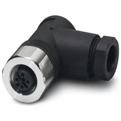 Gratis Versand Kupplung, M12, 5-polig, Schraubanschluss, Schraubverriegelung, abgewinkelt, 1553307