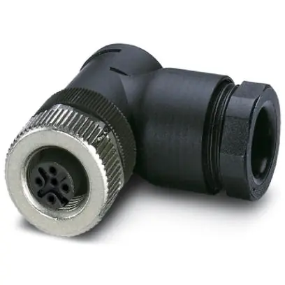 Top-Angebot Kupplung, M12, 5-polig, Schraubanschluss, Schraubverriegelung, abgewinkelt, 1408993