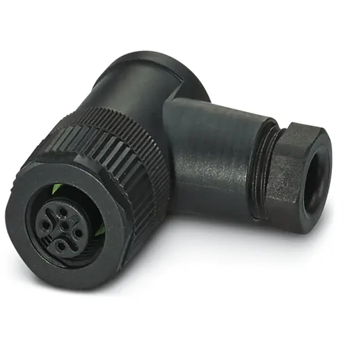 Kupplung, M12, 5-polig, Schraubanschluss, Schraubverriegelung, abgewinkelt, 1500790 Sonderangebot