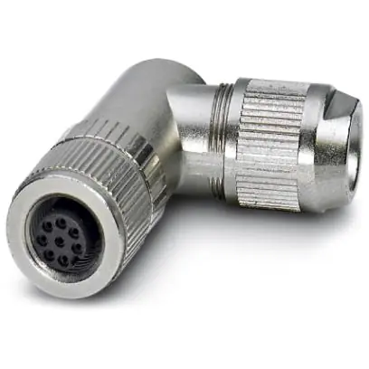 Kupplung, M12, 6-polig, Schneidklemmanschluss, Schraubverriegelung, abgewinkelt, 1429169 Rabatt