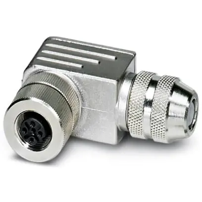 Aktuell Kupplung, M12, 5-polig, Schraubanschluss, Schraubverriegelung, abgewinkelt, 1430420