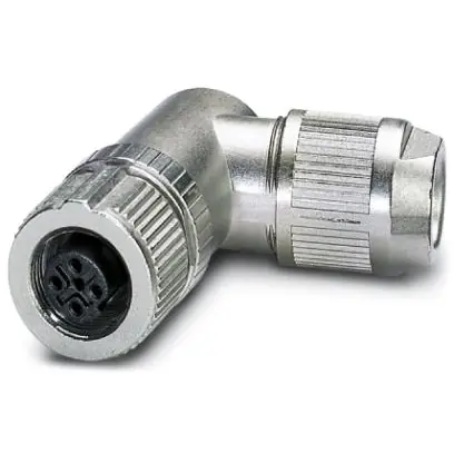 Kupplung, M12, 5-polig, Push-in, Schraubverriegelung, abgewinkelt, 1424677 Nur Für Kurze Zeit