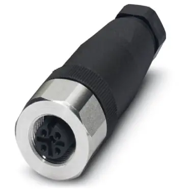 Kupplung, M12, 4-polig, Schraubanschluss, Schraubverriegelung, gerade, 1553242 Sonderangebot