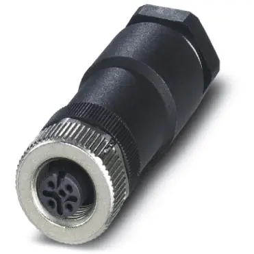 Neu Kupplung, M12, 4-polig, Schraubanschluss, Schraubverriegelung, gerade, 1404416