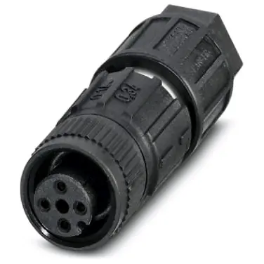 Kupplung, M12, 4-polig, Schneidklemmanschluss, Schraubverriegelung, gerade, 1641701 Neue Ware