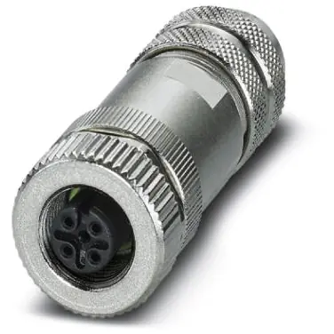 Rabatt Kupplung, M12, 5-polig, Schraubanschluss, Schraubverriegelung, gerade, 1694305