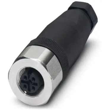 Kupplung, M12, 5-polig, Schraubanschluss, Schraubverriegelung, gerade, 1553255 Expressversand