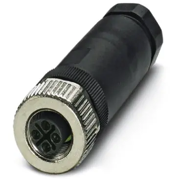 Abverkauf Kupplung, M12, 3-polig, Schraubanschluss, Schraubverriegelung, gerade, 1419640