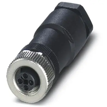 Preiswert Kupplung, M12, 4-polig, Schraubanschluss, Schraubverriegelung, gerade, 1404644