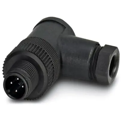 Stecker, M12, 4-polig, Schraubanschluss, Schraubverriegelung, abgewinkelt, 1681091 Kostenloser Versand