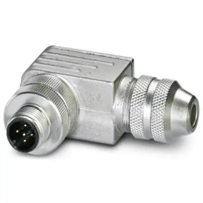 Bestseller Stecker, M12, 5-polig, Schraubanschluss, Schraubverriegelung, abgewinkelt, 1693429