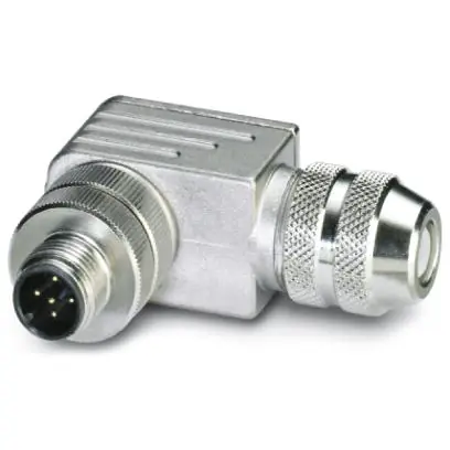 Direktkauf Stecker, M12, 5-polig, Schraubanschluss, Schraubverriegelung, abgewinkelt, 1694282