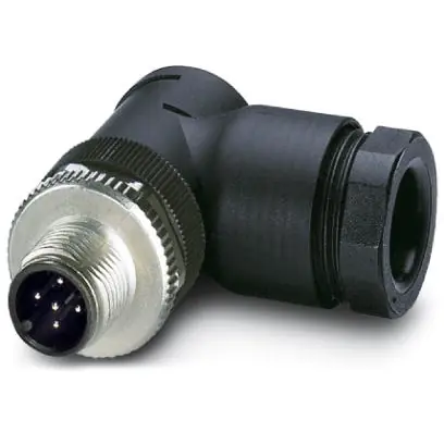 Neue Kollektion Stecker, M12, 5-polig, Schraubanschluss, Schraubverriegelung, abgewinkelt, 1408992