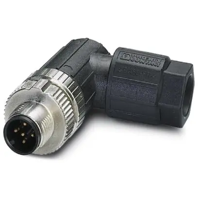 Stecker, M12, 5-polig, Push-in, Schraubverriegelung, abgewinkelt, 1424651 Angebot