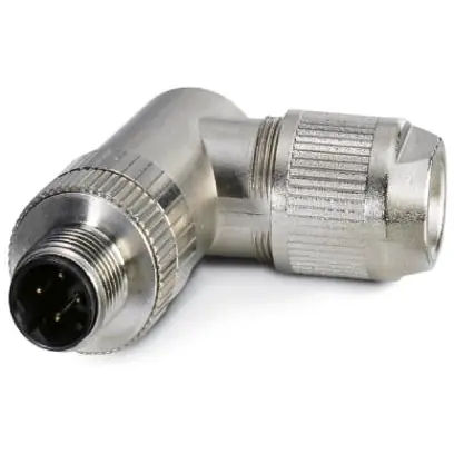 Stecker, M12, 4-polig, Schneidklemmanschluss, Schraubverriegelung, abgewinkelt, 1553624 Gratis Versand