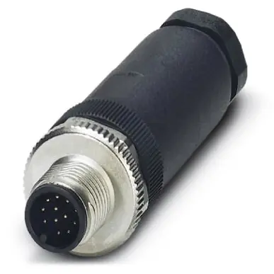Stecker, M12, 12-polig, Lötanschluss, Schraubverriegelung, gerade, 1404419 Sonderaktion