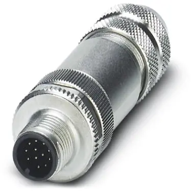 Stecker, M12, 12-polig, Lötanschluss, Schraubverriegelung, gerade, 1404410 Top-Seller