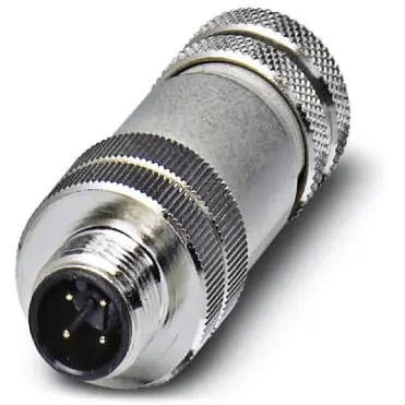 Stecker, M12, 4-polig, Schraubanschluss, Schraubverriegelung, gerade, 1501540 Neu Im Sortiment