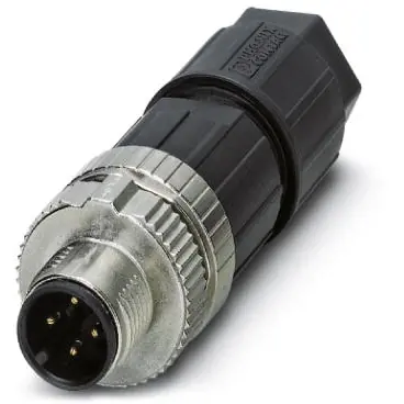 Angebot Stecker, M12, 4-polig, Push-in, Schraubverriegelung, gerade, 1424657