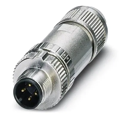 Sonderangebot Stecker, M12, 4-polig, Push-in, Schraubverriegelung, gerade, 1424699