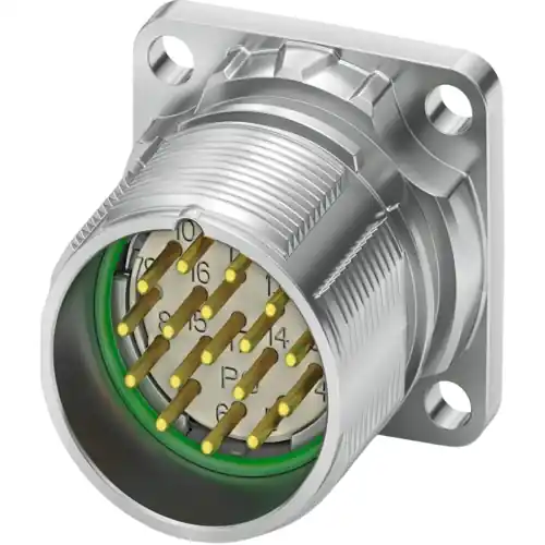 Flanschstecker, M23, 16-polig, Lötanschluss, Standard-/ONECLICK-Schnellverriegelung, gerade, 1679710 Solange Der Vorrat Reicht