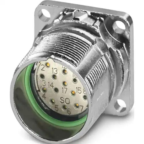 Flanschbuchse, M23, 16-polig, Lötanschluss, ONECLICK-Schnellverriegelung, gerade, 1679720 Top-Angebot